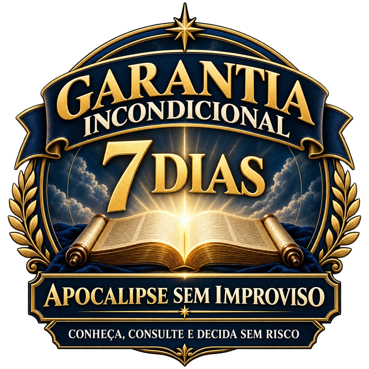 Garantia incondicional de 7 dias do Apocalipse Sem Improviso